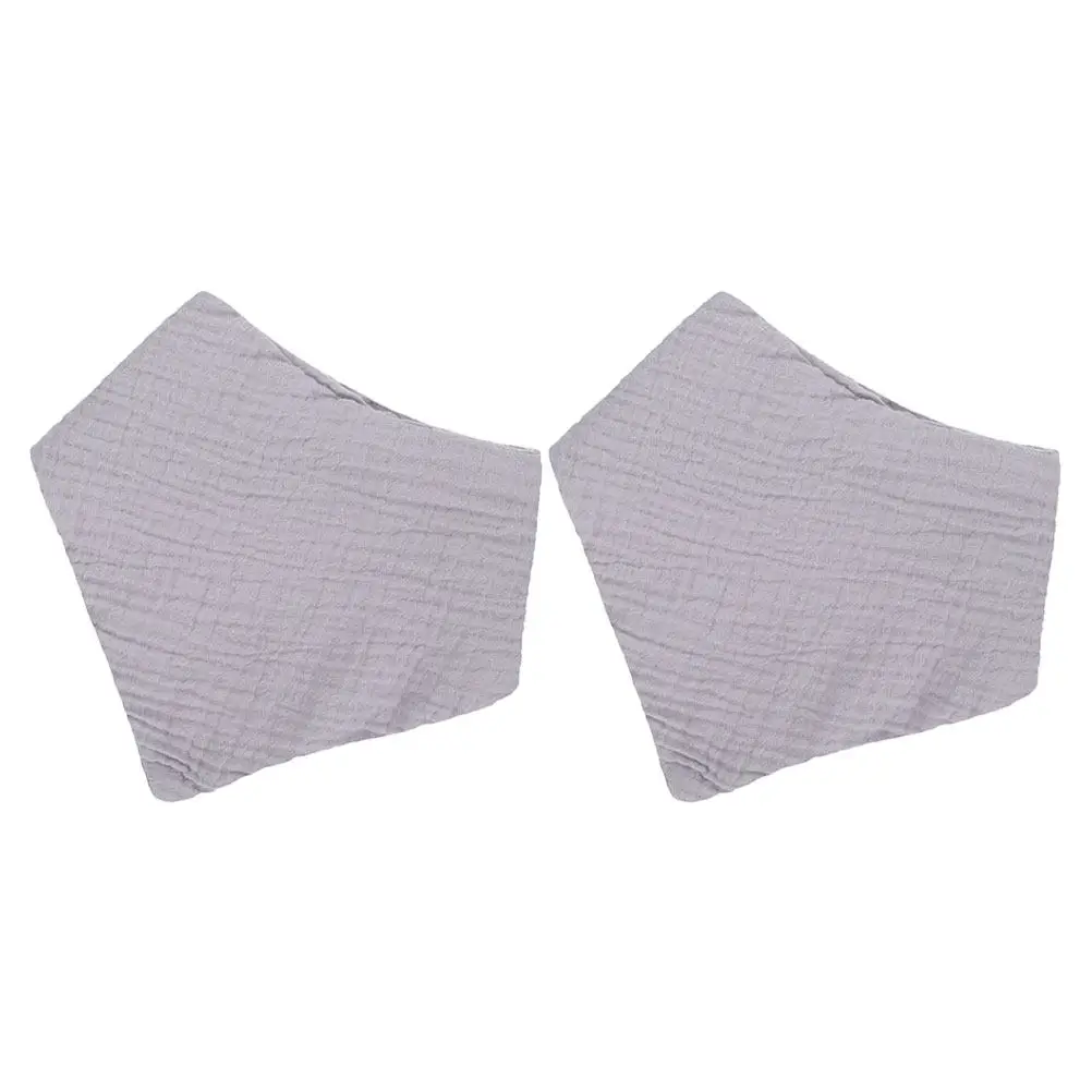 

2 шт. толстых треугольных слюнявчиков из чистого хлопка для младенцев, впитывающие, для прорезывания зубов, мягкие полотенца-нагрудники для малышей, улавливающие слюну