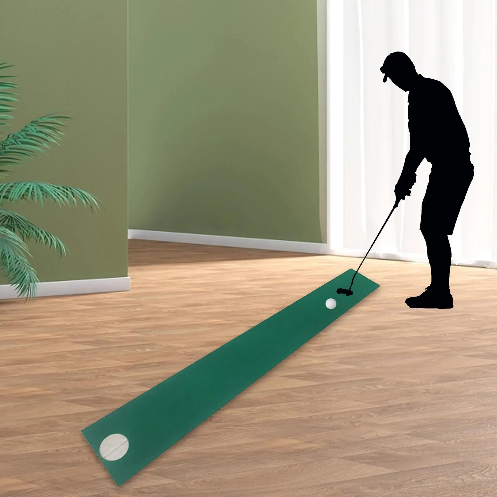 

Golf Putting Mat Golf Putting Practice Mat Portable Improve Putting Accuracy Foldable Golf Training Putting Practice Detection