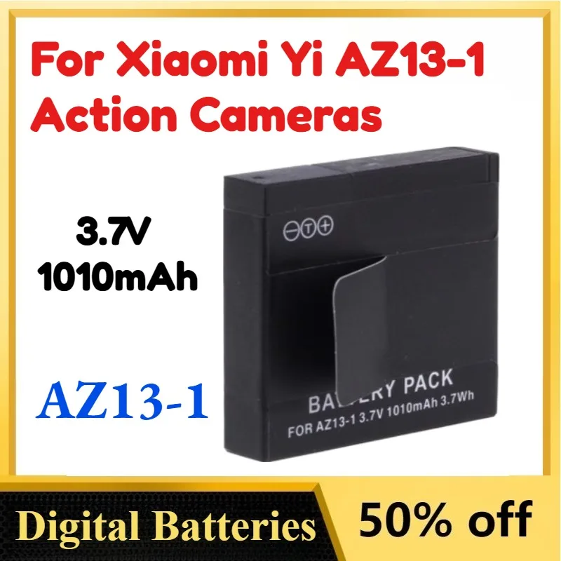 

High-Capacity 1010mAh 3.7V AZ13-1 AZ13 Li-ion Battery for Xiaomi Yi AZ13-1 Action Cameras Persistent Standby Spare Battery