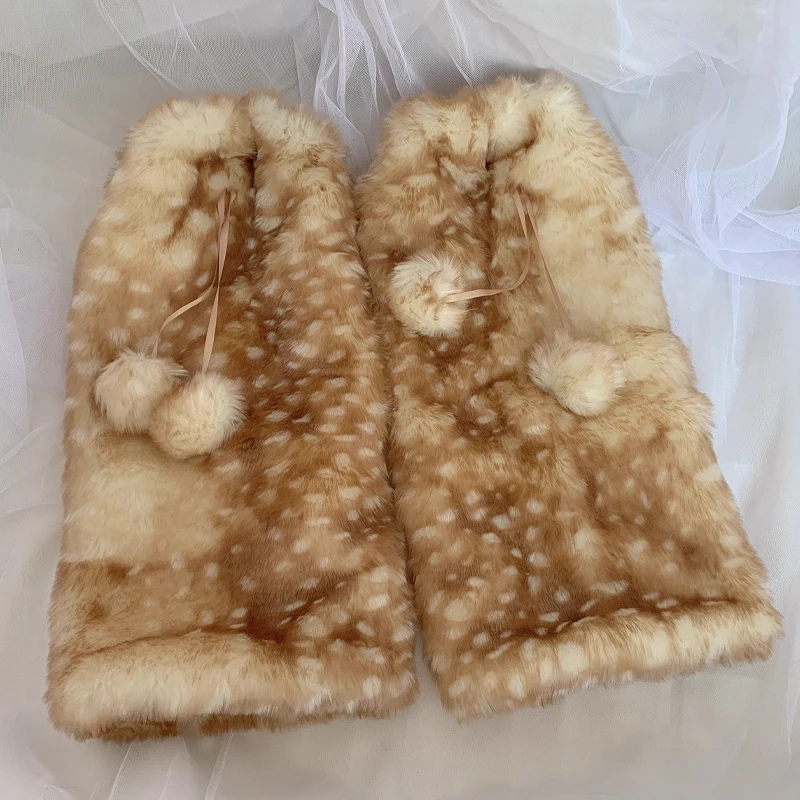 20/25/30/40 سنتيمتر هدية الكريسماس الدافئة الساق مجموعة الغزلان نمط شعر الجوارب JK كلية نمط طالب أفخم الأوسط جورب أنبوبي الخريف/الشتاء