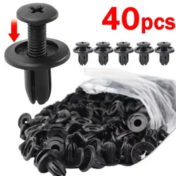 8mm Plastic Rivets Fastener Screw Car Bumper Fender Trim Panel Retainer Fasteners Clip Car Accessories