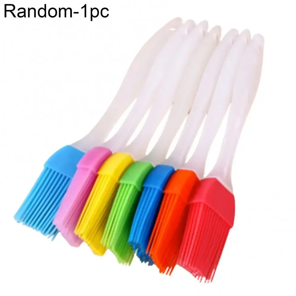 Cooking Silicone Spatula Barbeque Brush Cream Brush BBQ Heat Resistant Oil Brush Kitchen Bar Cake Baking Tools Utensil Supplies