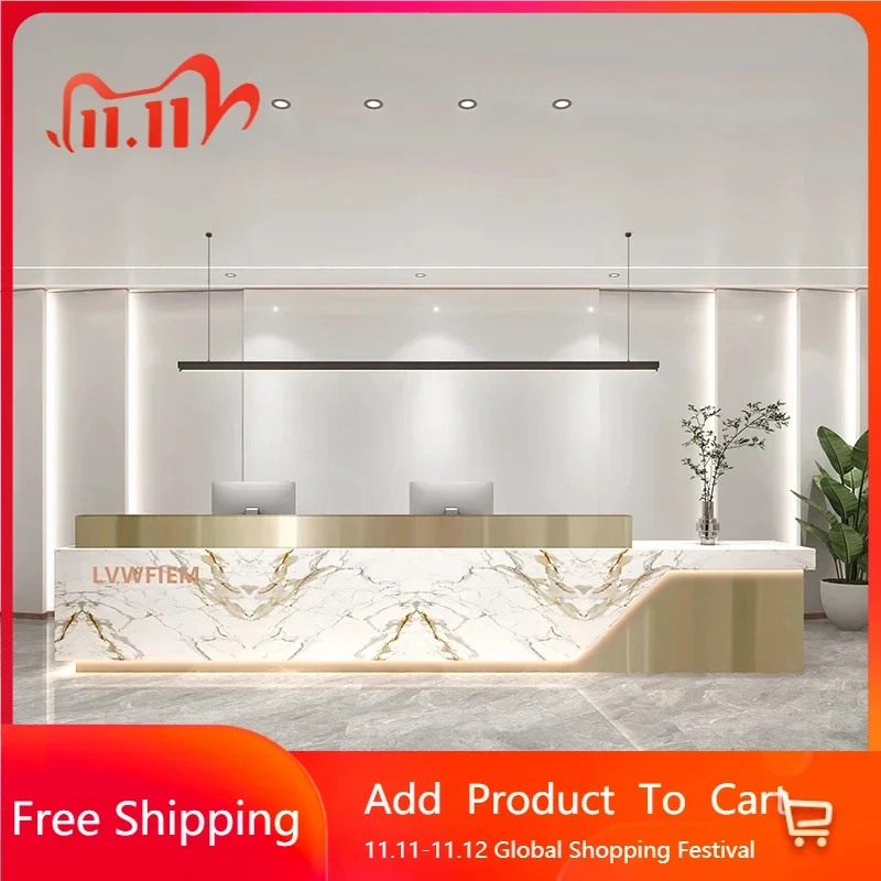 

China Desks Office Clothing Store Counter Desk Hallway Table Atril Wall Cash Register Shop Church Modern Entrance Hall Furniture