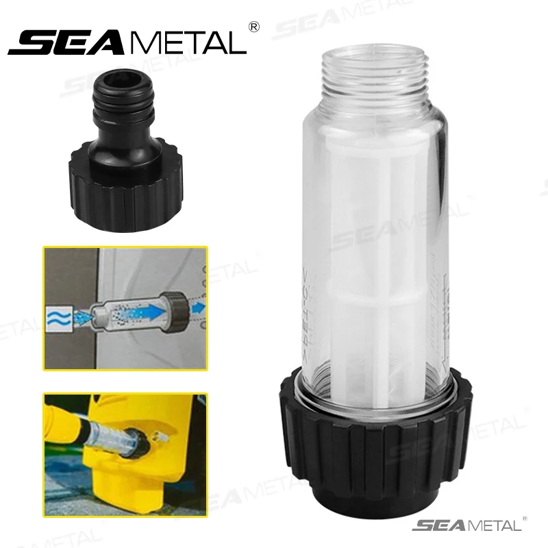 SEAMETAL Water Filter Filter G 3/4'' High Pressure Washer Prevent Dirt Connection Fitting for Karcher K2 K3 K4 K5 K6 K7