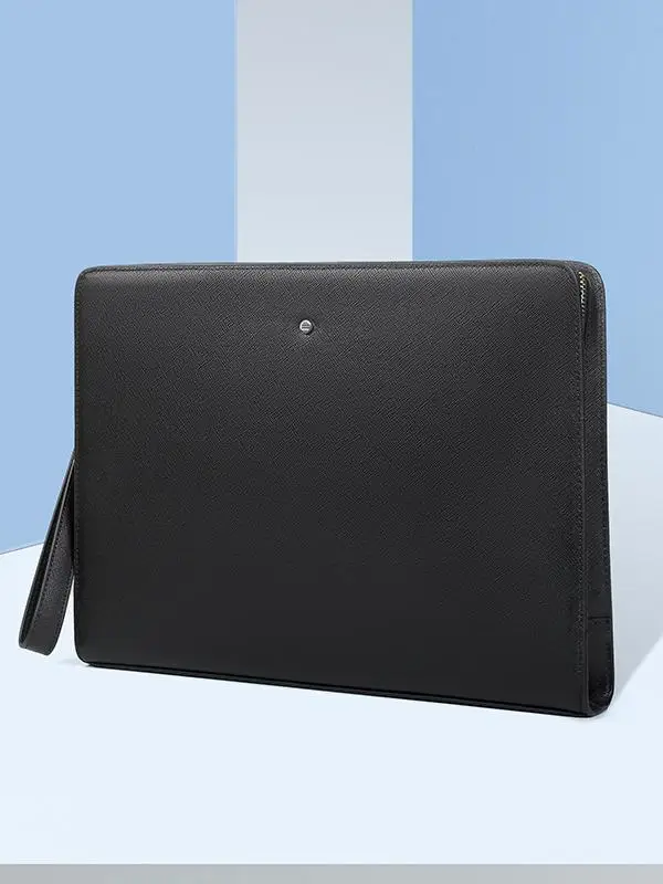 

Кожаная сумка большого размера для мужчин, модная сумка-конверт, пригородная деловая сумка-клатч в стиле ретро, без бренда