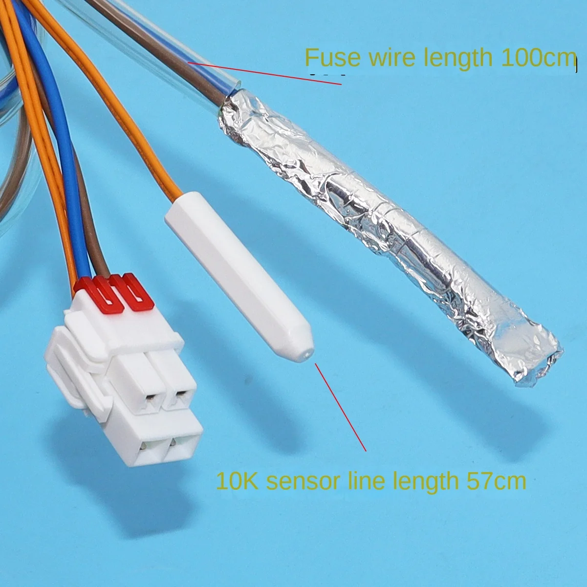 For LG refrigerator temperature sensor defrost thermostat temperature sensor probe double door to door fuse tube 10K