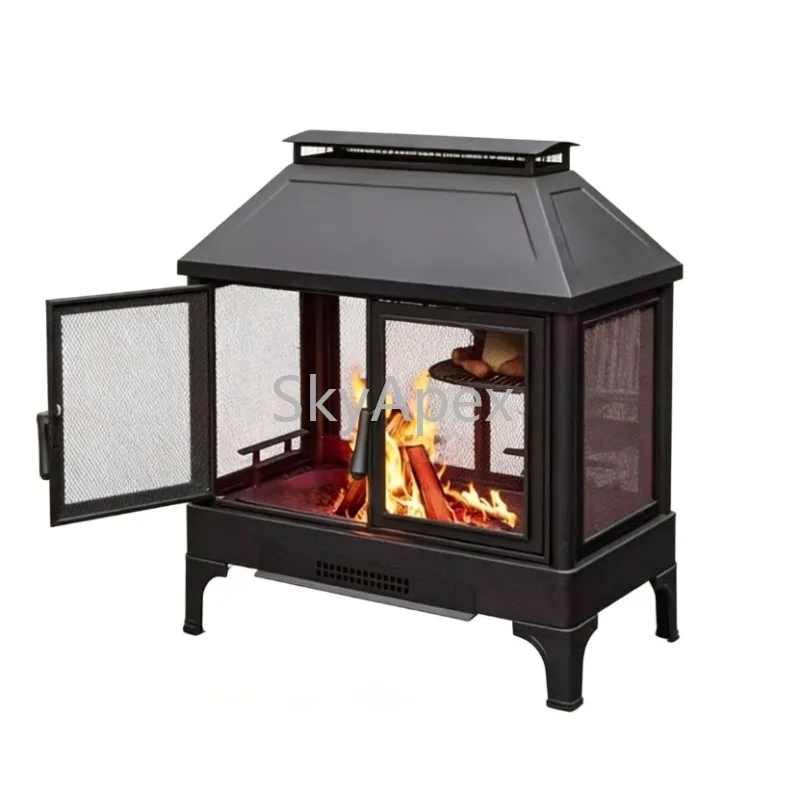 

Manufacturer Supplier Black Steel Corten & Cast Iron Outdoor Fire Pit Table - Heavy Duty Rustproof Safe Durable Garden Camping