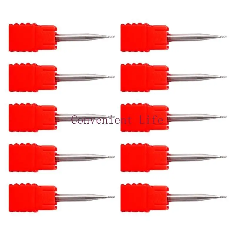 مجموعة L1EE مكونة من 10 قواطع مطاحن نهاية فولاذية ثلاثية الحواف لمعالجة الألومنيوم وطول العمر MTS2X6X4X50 MTS1X3X4X50