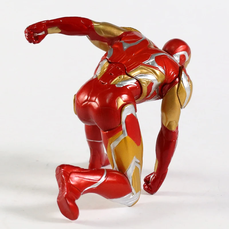 Avengers Captain America Spiderman Iron Man Mark MK 50 Mini PVC Figure Model Toy Collection Doll