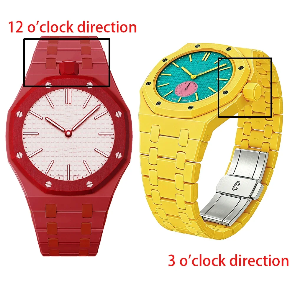 Ceramic Watch Case +Ceramic Strap Modification Kit For Swatch X AP Royal POP Pocket Watch High-end Bracelet Integral Accessories