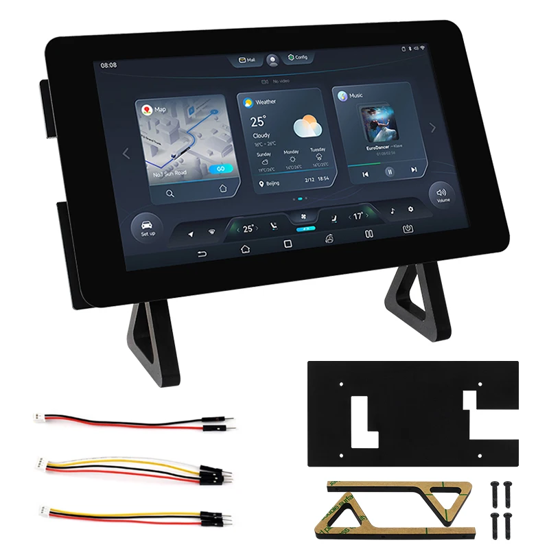 ESP32-S3 7-Zoll-Touchscreen-Entwicklungsplatine 32-Bit LX7 Dual-Core 800 x 480 5-Punkt-Touchscreen WIFI und Bluetooth für GUI LVGL