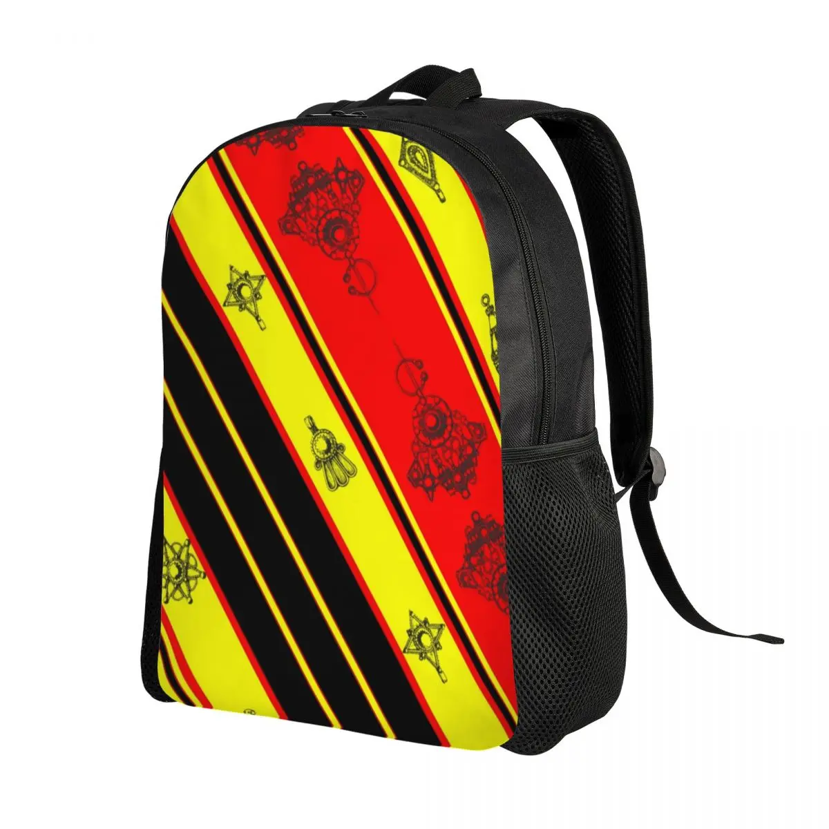 Traditional Kabyle Jewelry Travel Backpack Men Women School Laptop Bookbag Amazigh Carpet Ethnic College Student Daypack Bags