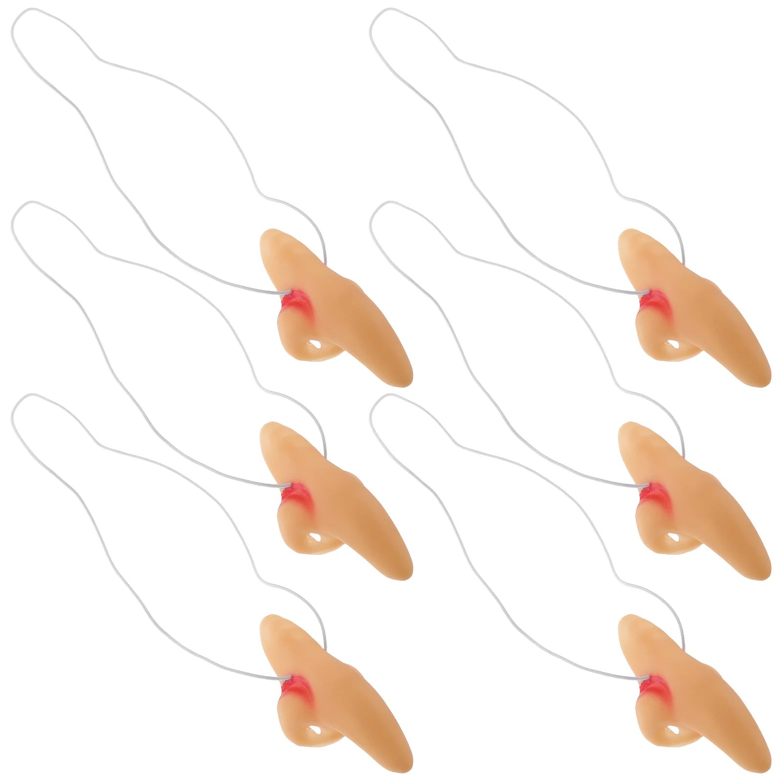 6Pcs Witch Nose Halloween Fake Nose Prop Realistic Costume Accessories Cosplay Party Dress Up Prank Witch Cosplay Prop