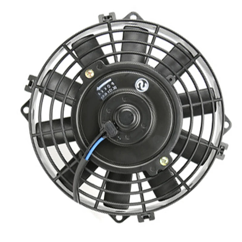 24V Black Universal Air conditioning 8'' Electric Condenser Cooling Fan for Street/Rat/Hot Rod Classic Muscle Car