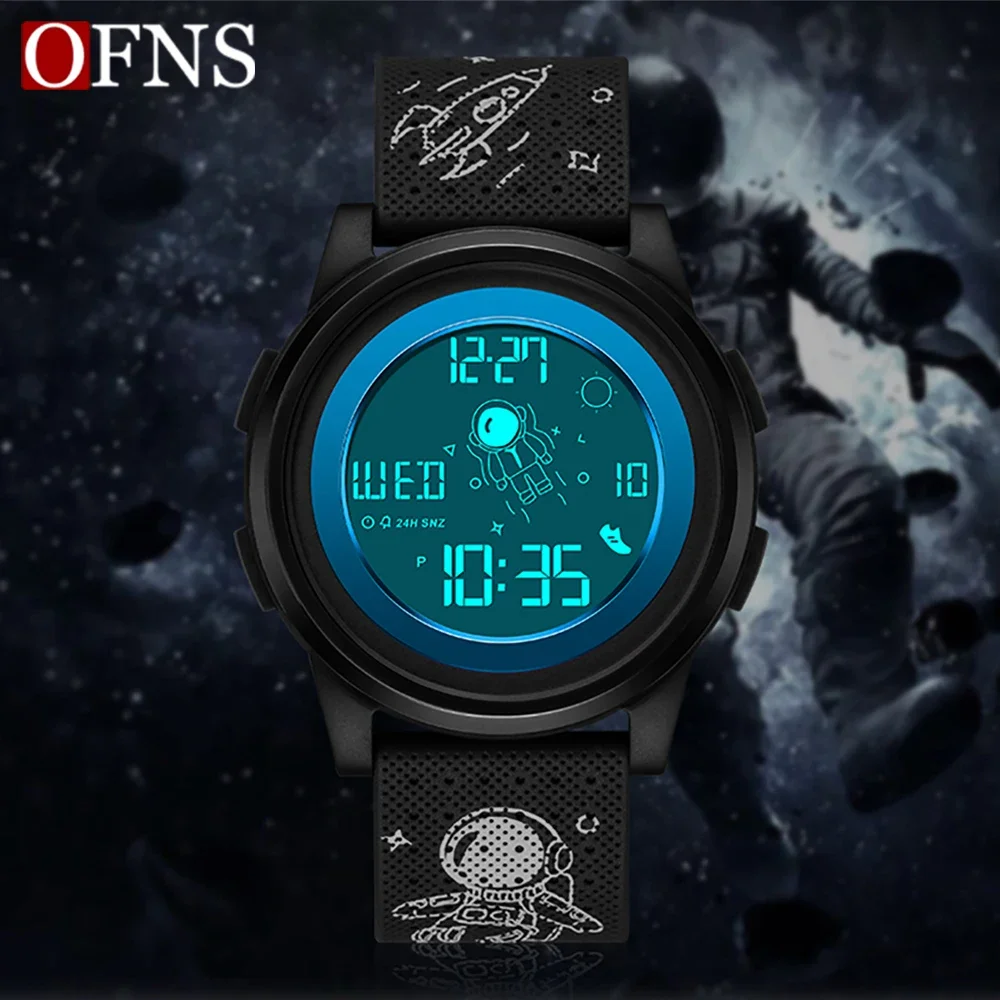 

OFNS New 2122 Astro Electronic Watch Sports Watch Waterproof Fashion Trend Male and Female Student Electronic Watch