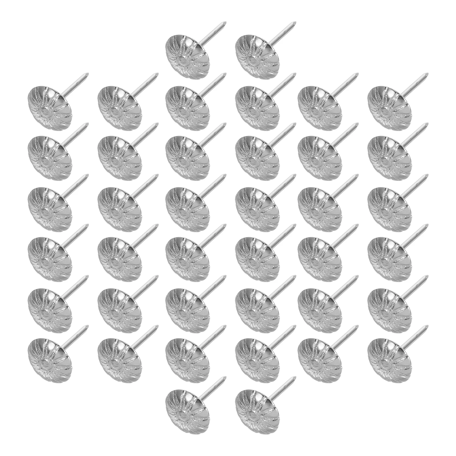 

200 Pcs Decorative Thumbtacks Bulletin Display Pins Push Flat Silver Pushpins Decorate