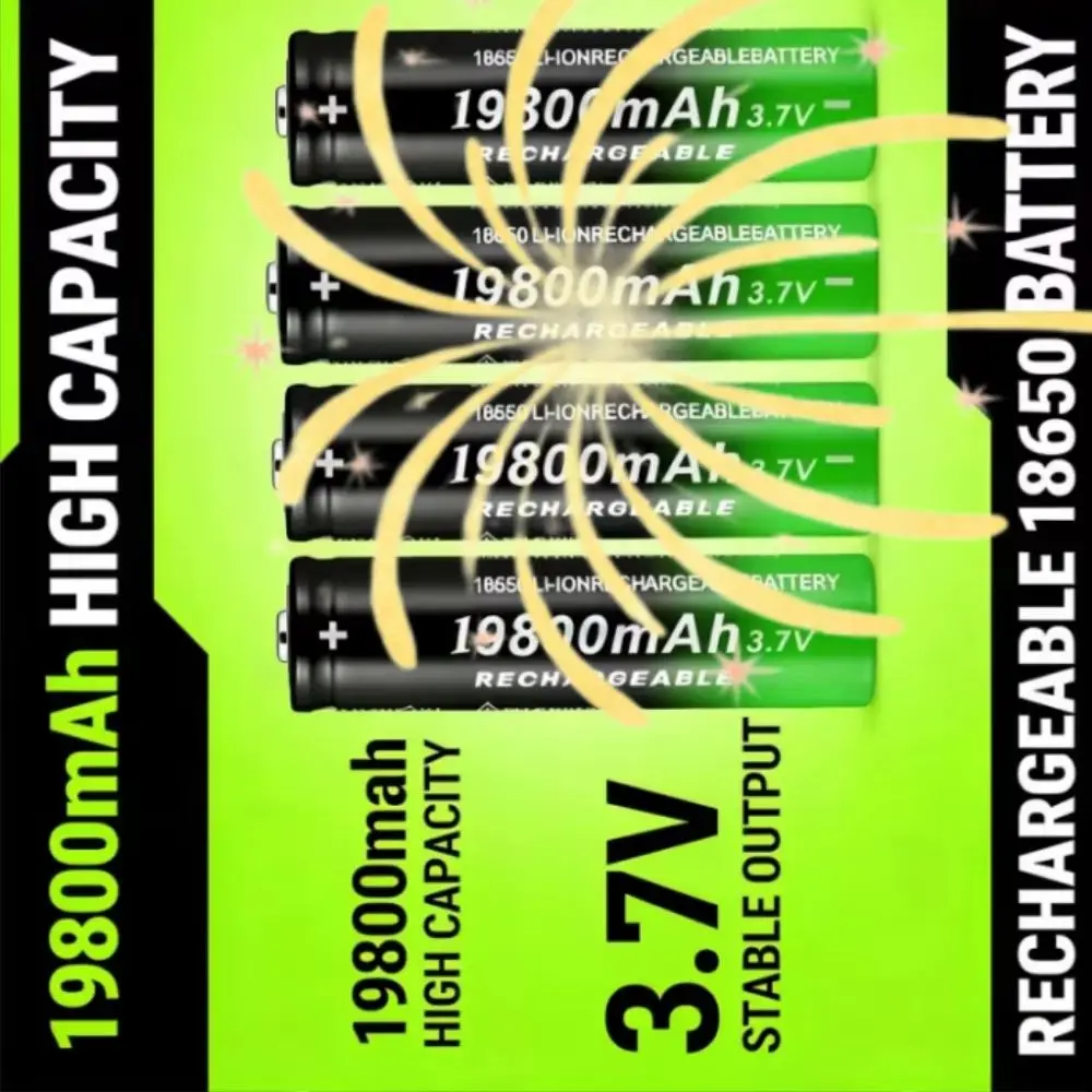 

18650 Rechargeable Battery 3.7V 18650 19800mAh Capacity Li-ion Rechargeable Battery For Flashlight Torch Battery