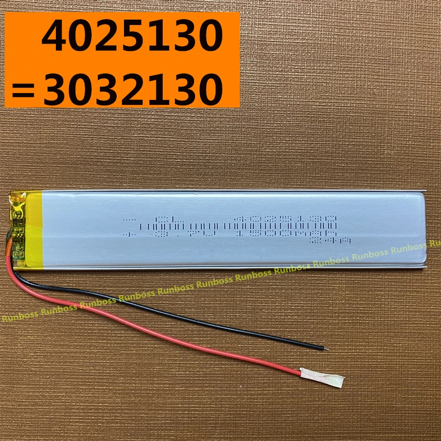 3032130 4025130 3.7V 1500mAh akumulator litowo-polimerowy do światła LED Bluetooth klawiatura wideorejestrator samochodowy