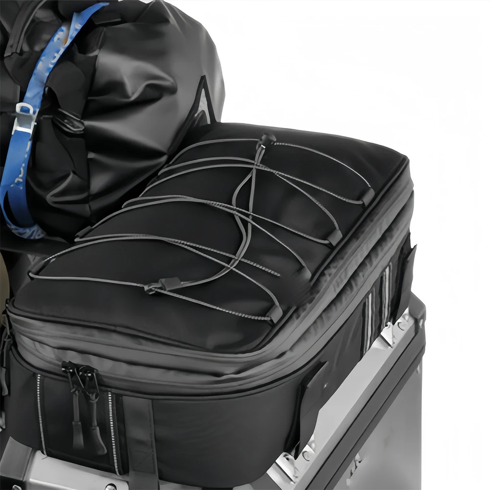 Premium Durable Aluminum Motorcycle Vario Side Luggage Carrier Case, Fit for BMW R1200GS LCAdventure R1250GS LC Rear Storage Bag