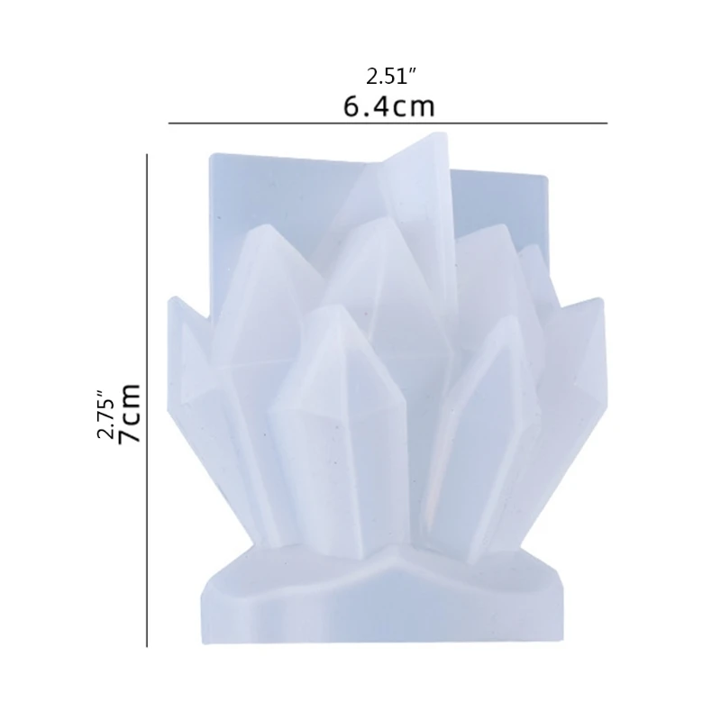 Molde fundición piedra cristal, decoraciones hechas a mano, molde silicona para manualidades DIY N0HE