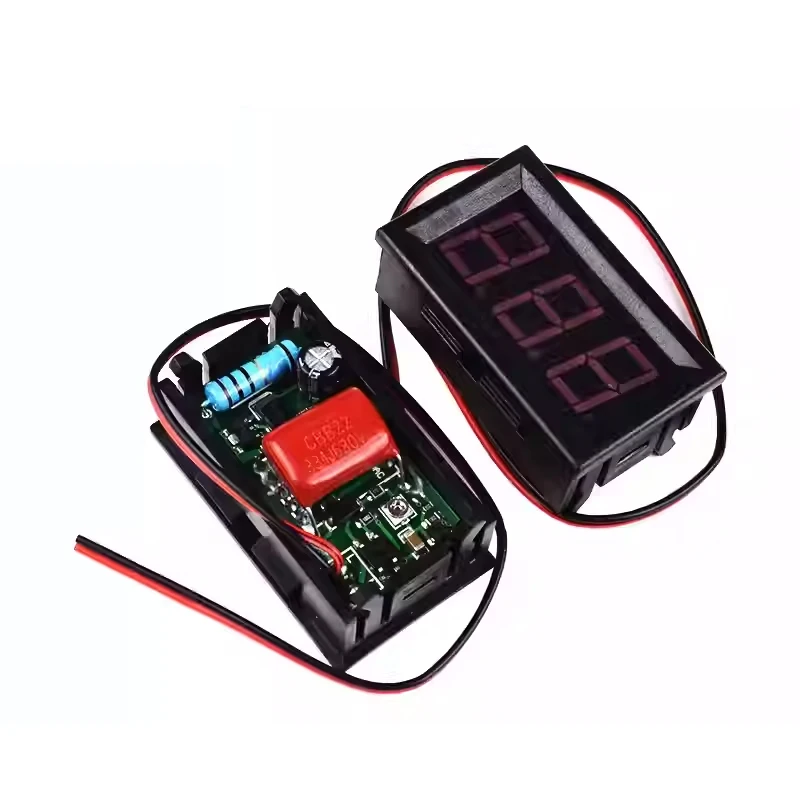 AC 70-500V 110V 220V 380V 0.56-inch LED Digital Voltmeter Voltage Meter Volt Instrument Tool 2 Wires Red Green Blue Display