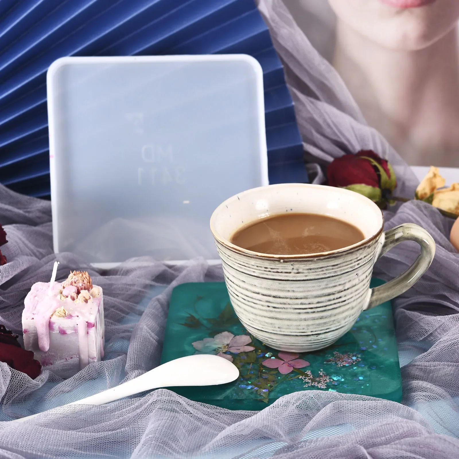 

5 стилей, геометрическая подставка, силиконовая форма для смолы, круглая квадратная форма, литейные формы для DIY, лоток из эпоксидной смолы, Crfats, ювелирные изделия ручной работы