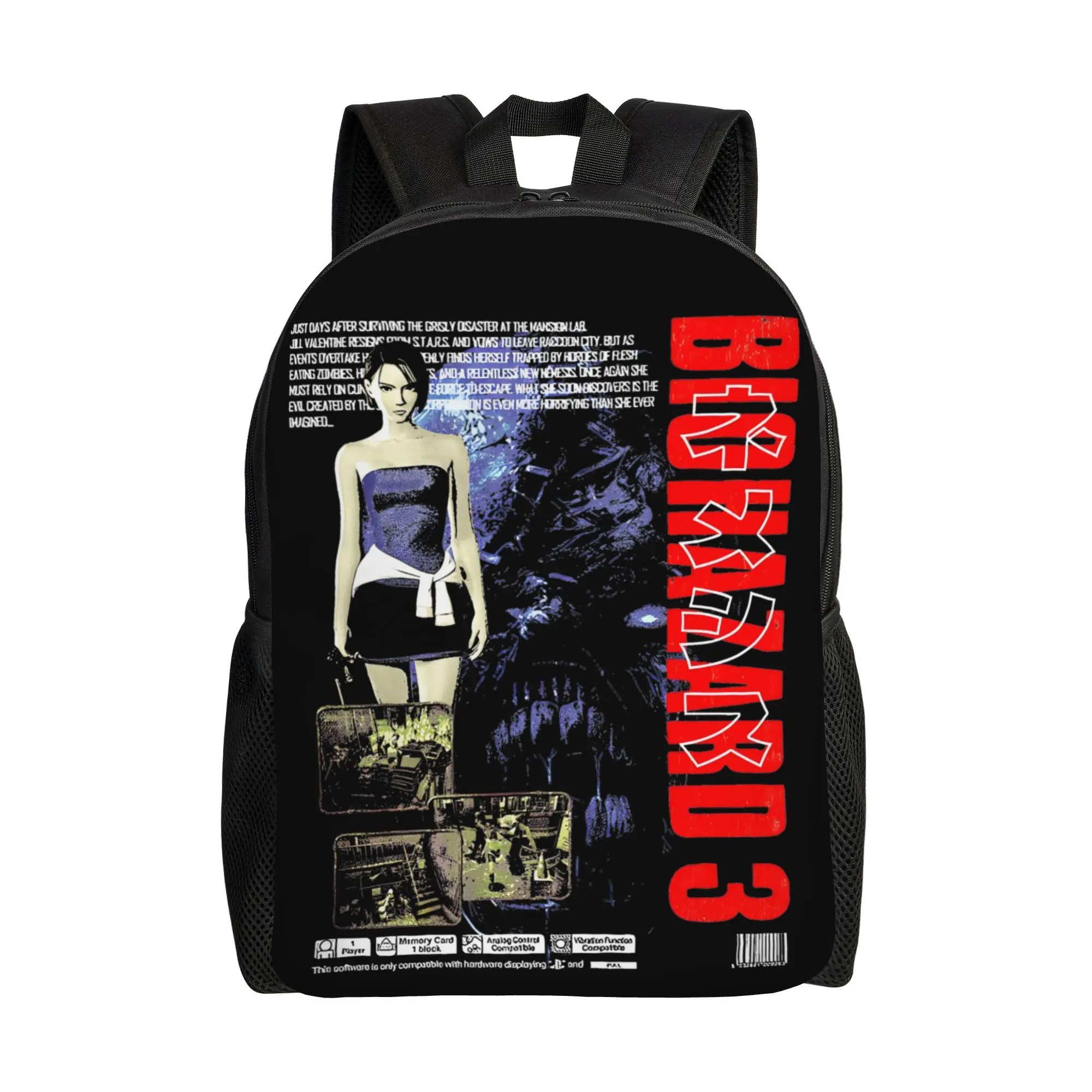 

Рюкзак Resident Evil BIOHAZARD 3 для мужчин и женщин, повседневный, для работы и учебы Сумки-шопперы для колледжа с карманом