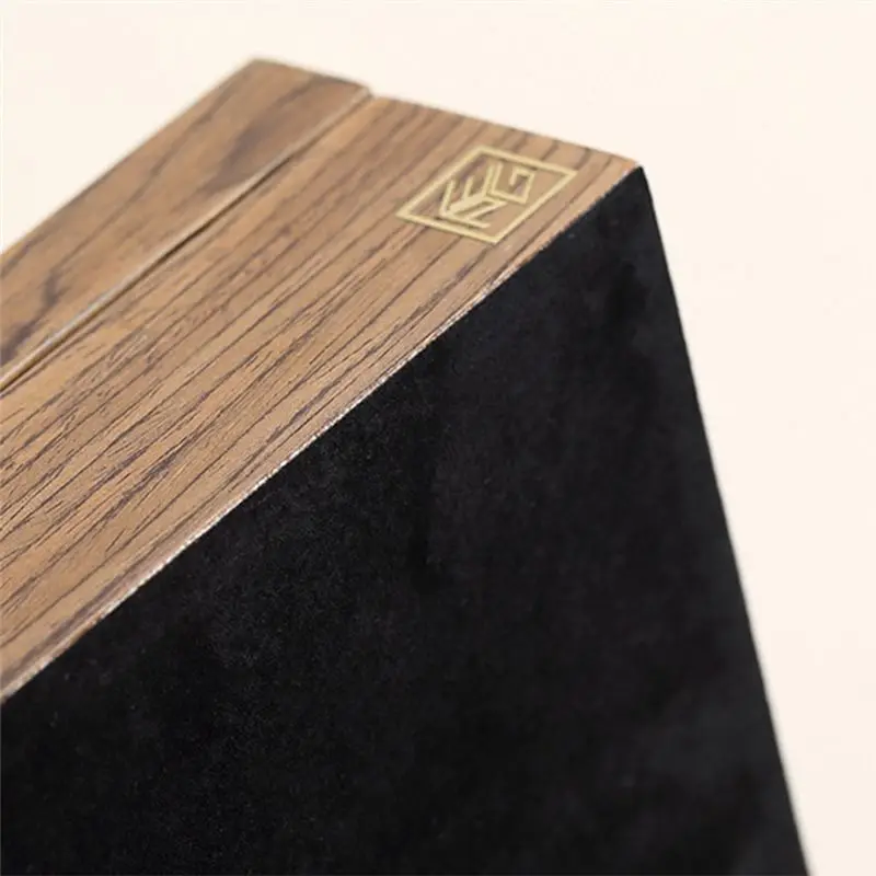 Wooden Flip Jewelry Organizer Box Jewelry Storage Gift Display Case Watch Earrings Ring Holder Jewellery Storage A-A44I