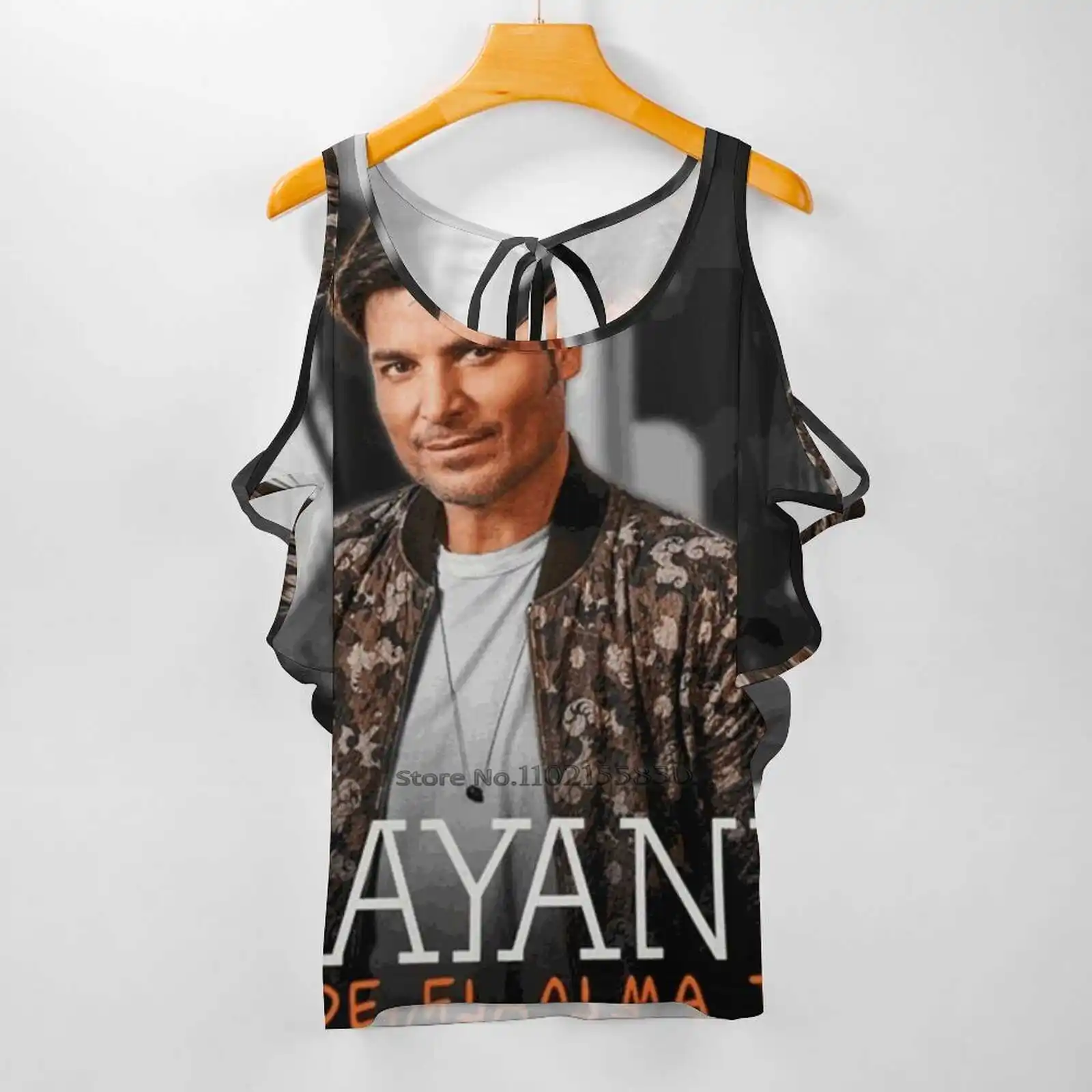 Bopakal Chayanne Desde El Alma Tour 2019 Zipper Sexy T-Shirt Casual Tops Hollow Pullover Ladies Top T Shirts Live Concert Music