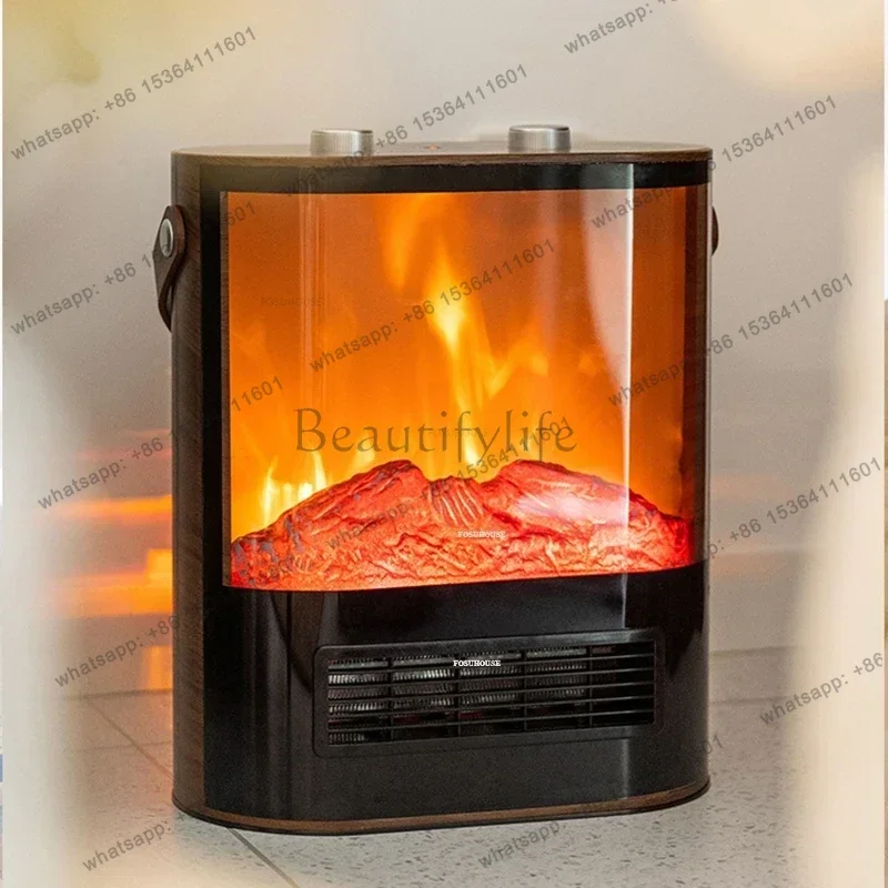 Simulated Flame Fireplaces Home Indoor Sterilization Heater Room Decor Winter Charcoal Stove  Fireplace N