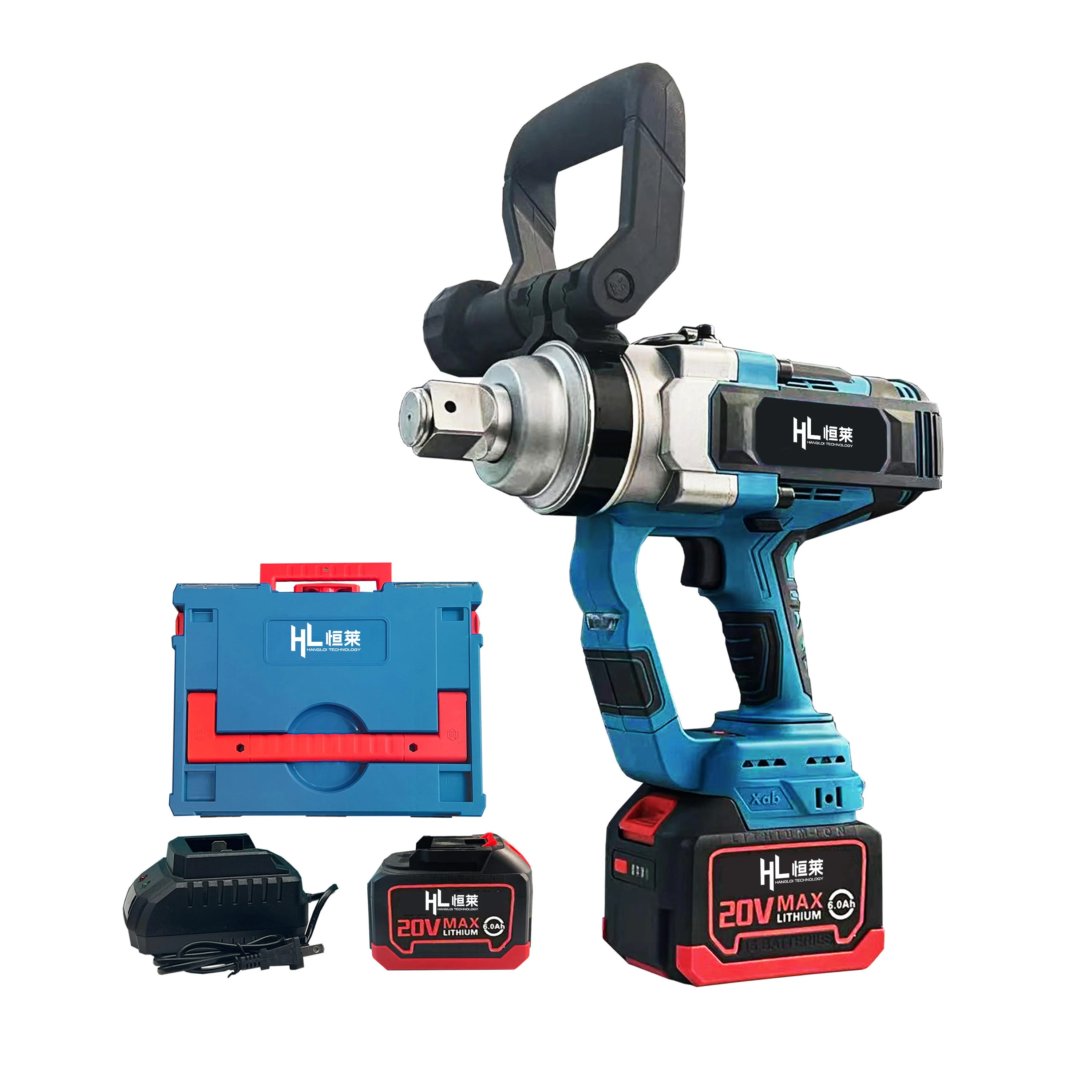 

1600W 3100Nm 20V Cordless Impact Wrench Brushless High Torque 1 Inch Shaft Heavy Du ty for Car Truck Repair Industrial Battery