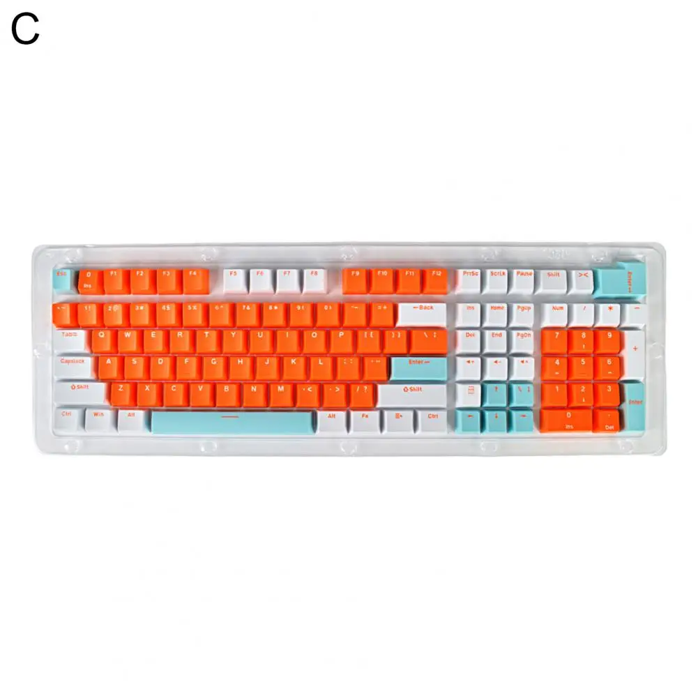 113Pcs Computer Key Cap  Dirt Resistant   Mechanical Keyboard Keycap Mechanical Gaming Keyboard Closed Keycap