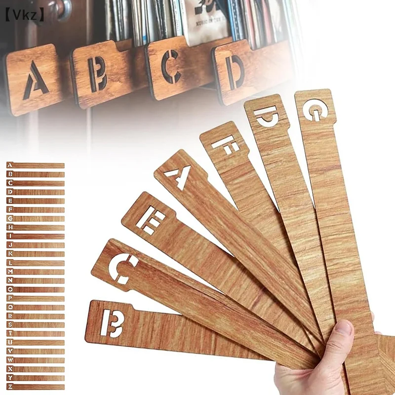 [VK18] Vinyl Record Divider Card Sort Alphabetically A-Z LP Record Collection Label Simple for Shelf Storage Of Vinyl Record