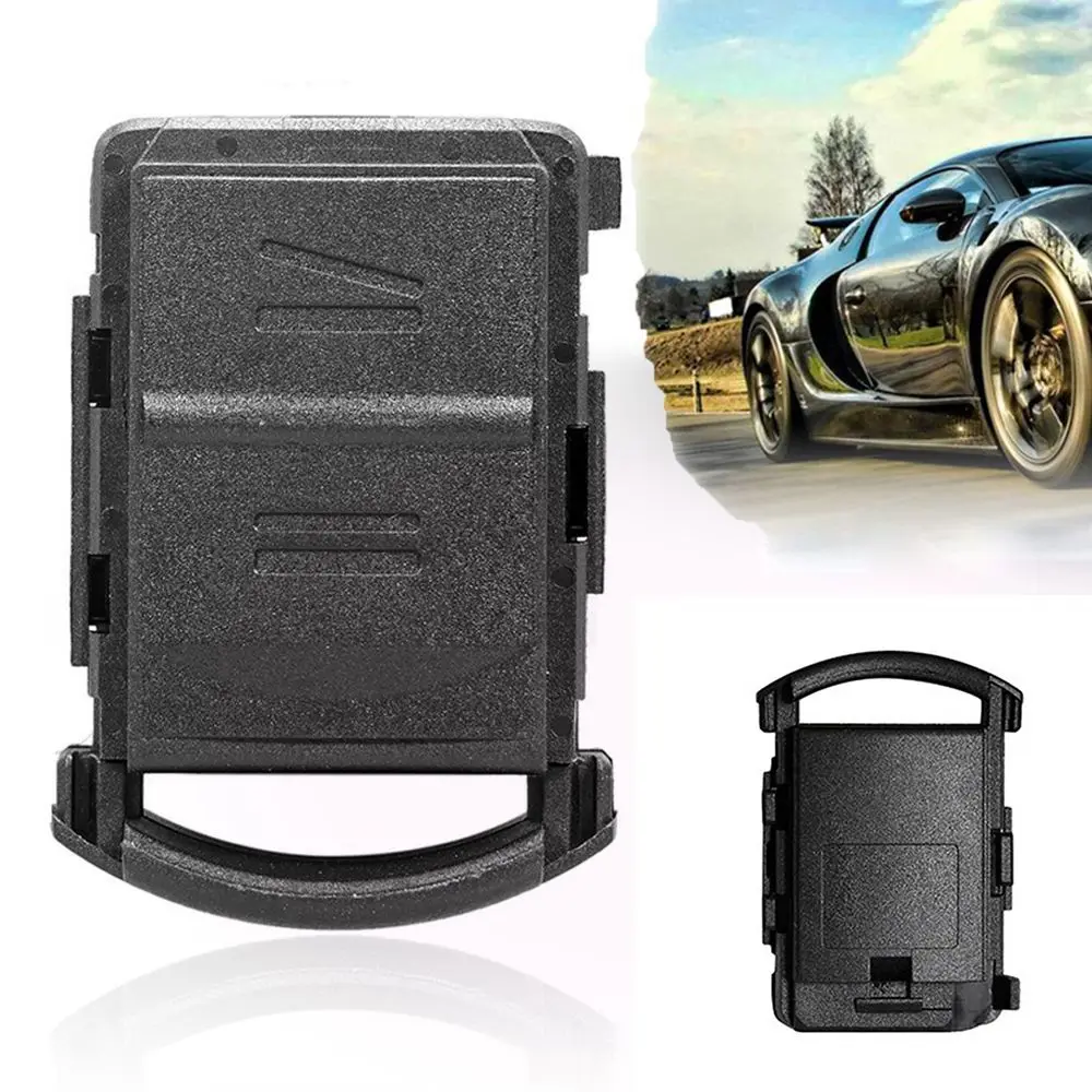 Étui pour clé télécommande à 2 boutons avec support de batterie, housse noire pour Vauxhall Opel Corsa C Meriva Combo Tigra