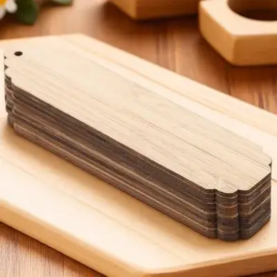 

10pcs DIY Bookmark Materials Wooden Blank Bookmarks Creative Crafts Home Decor Unfinished Tags Reading Accessories Studying