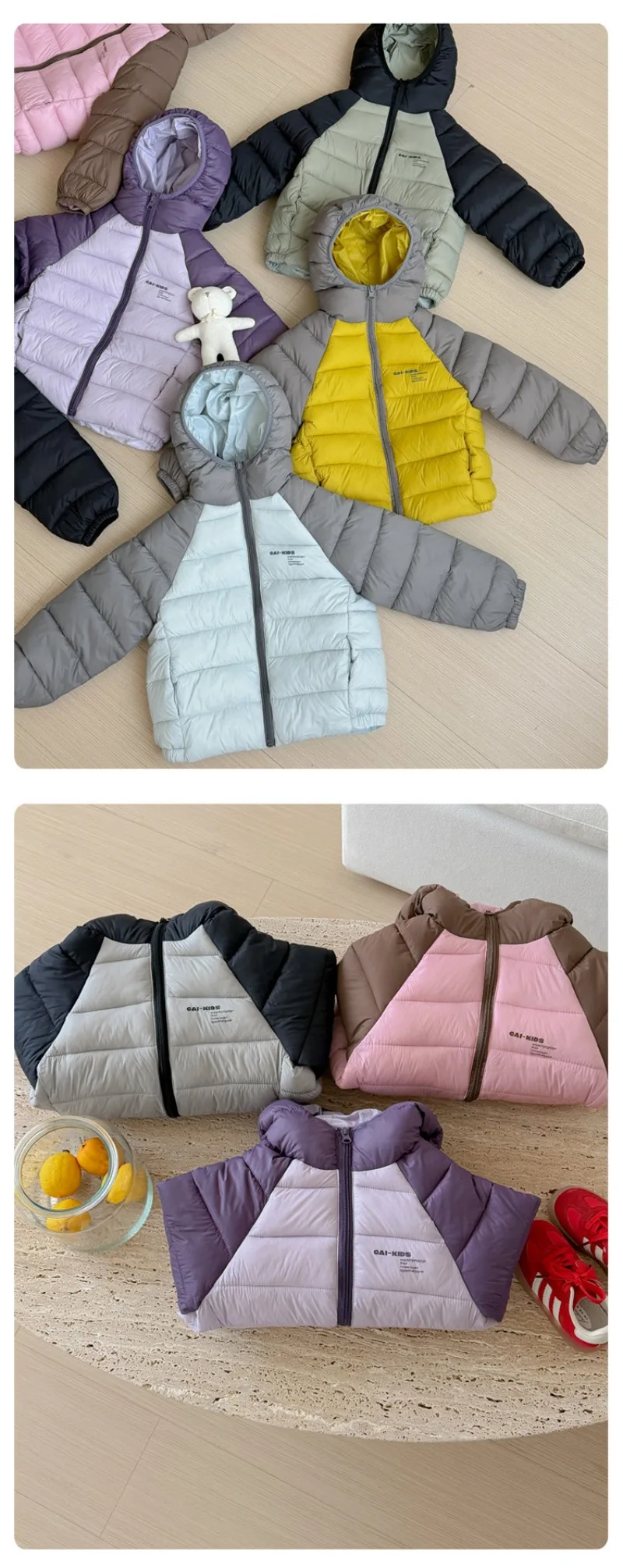 Kinder-Daunenjacke aus verdickter Baumwolle, wasserdicht, koreanische Version, kurzer Outdoor-Mantel für Jungen und Mädchen, bequemes „Bread“-Design – Detail 22