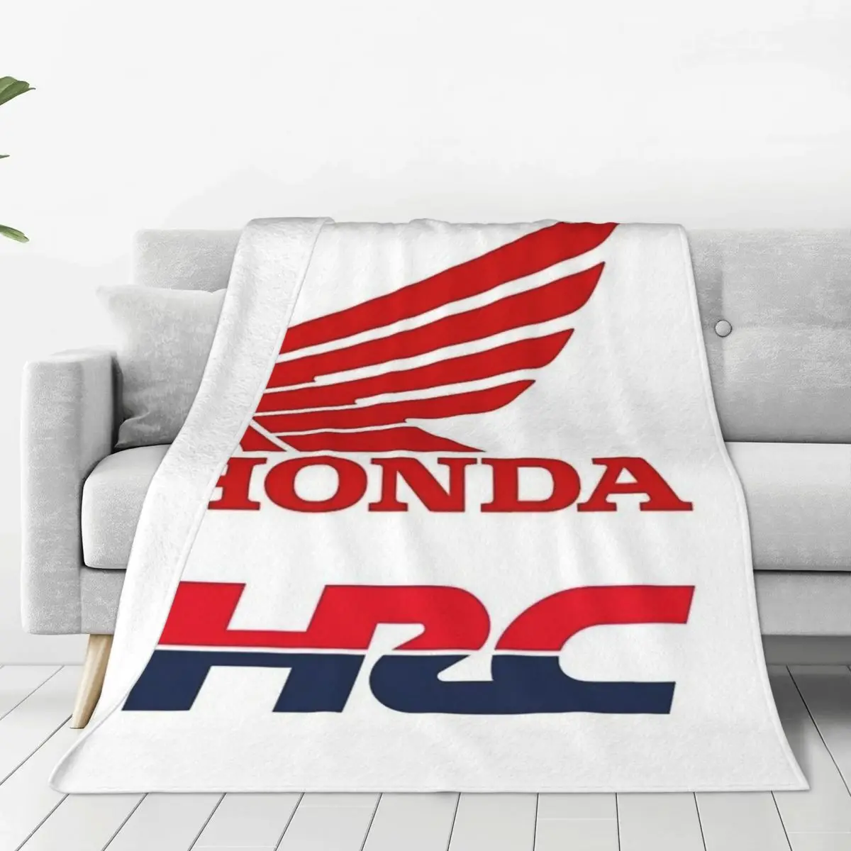 HRC Honda Racing Blanket Flannel Multi-function Sofa Throw Blankets For Couch Bedding Travel Throws Bedspread Quilt