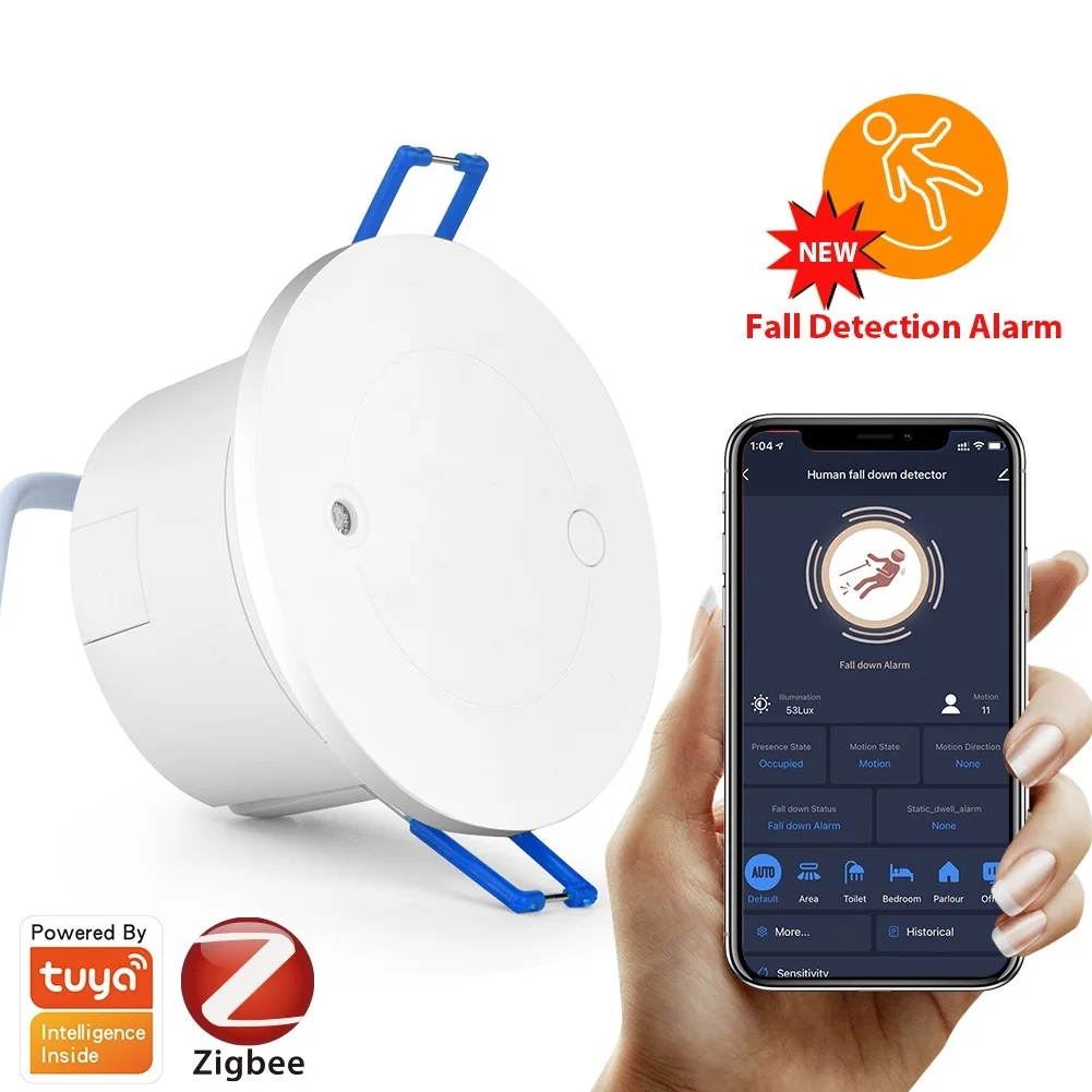 Go! Tuya WiFi / Zigbee PIR 110V -240V Light Luminosity Sensor Radar Human Presence Detector Fall Down Detection