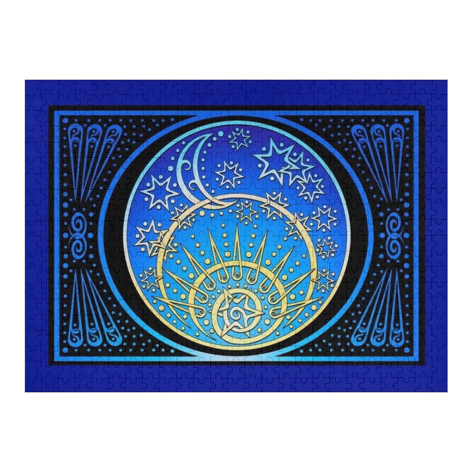 

Celestial Lights Mandala Jigsaw Puzzle Game Children Jigsaw Custom Woods For Adults Personalized For Kids Puzzle