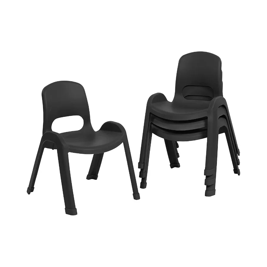 Plastic Stackable SitRight Chair, 11in, Classroom Furniture, 4-Pack
