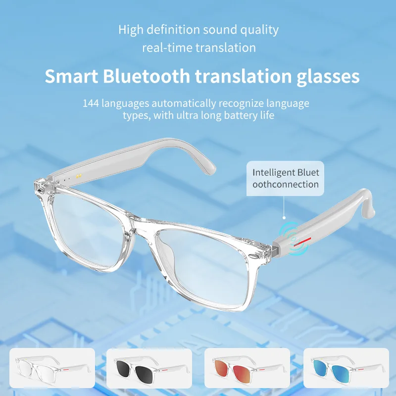 

E13 Smart Glasses Black for Bluetooth Audio Sunglasses with Call Reminder Music Listening Features