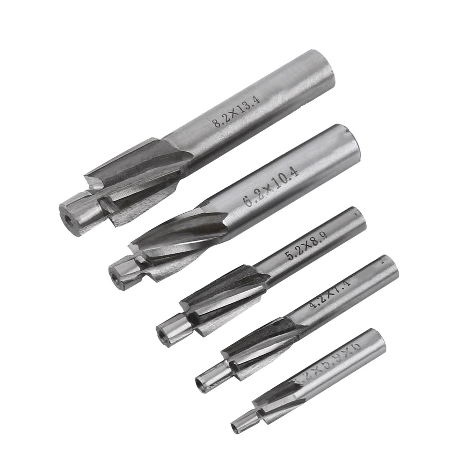 Countersink Drill Bit End Mill Cutter CNC Cutter Bit Countersink End Mill Cutter Slot Drill Bits Tool M3 M8 4 Flutes HSS-AL