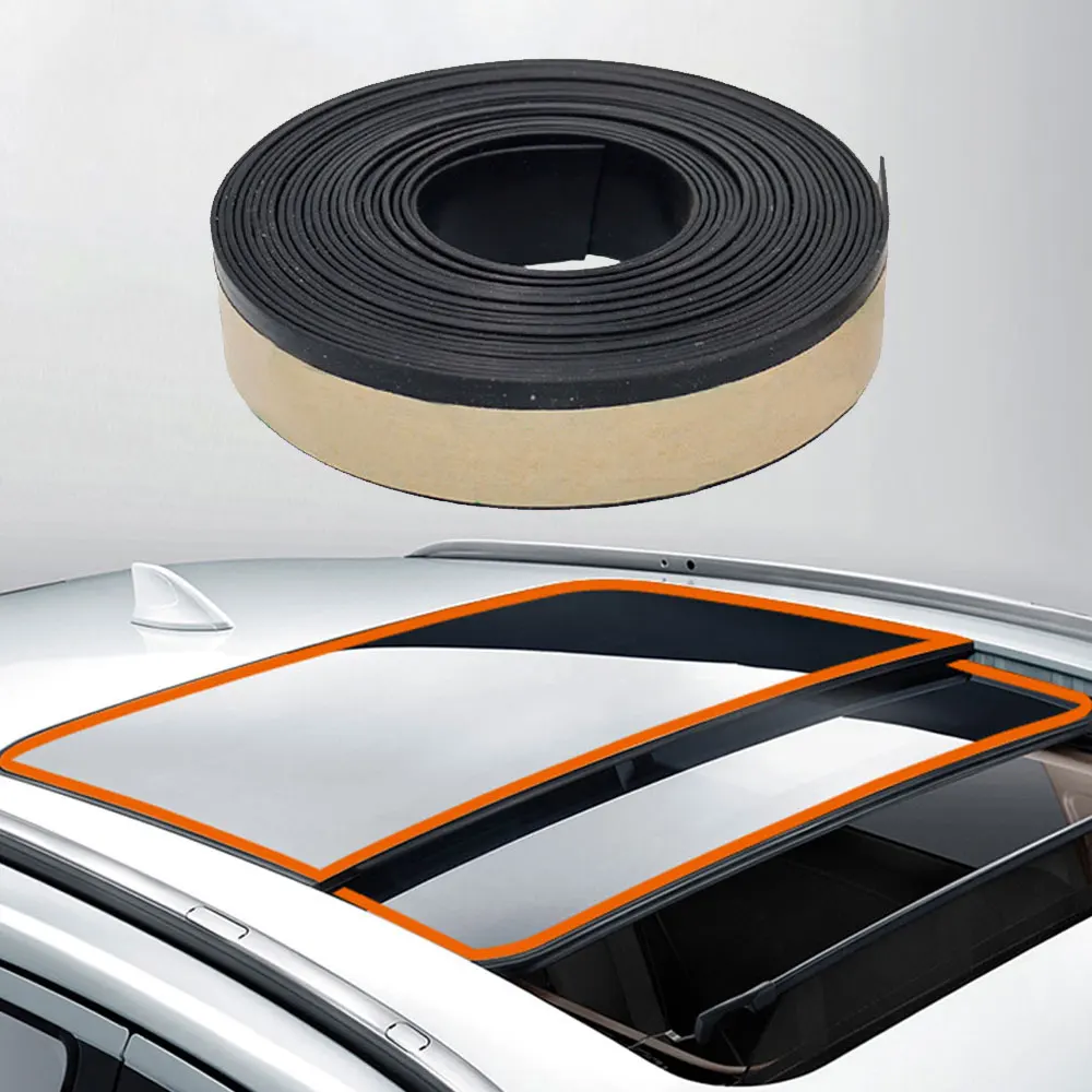 1 Meter Black Universal Car Window Waterproof Protector Seal Weatherstrip Edge Trim for Car Door Glass Auto Rubber Sealing Strip