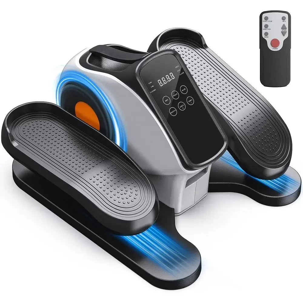 Dual-Function Electric Pedal Exerciser, 10 Resistance Levels, 10 Speeds, 3 Auto Modes, Quiet, Fully Assembled, Non-Slip Pedals