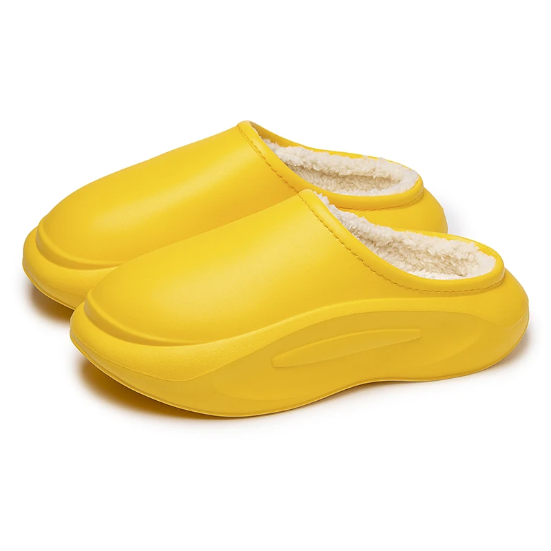 Eva Slipper für Männer Baumwoll schuh Winter warm halten Outdoor Indoor wasserdicht leicht zu reinigen Plattform einfach gestaltete Paar Schuhe