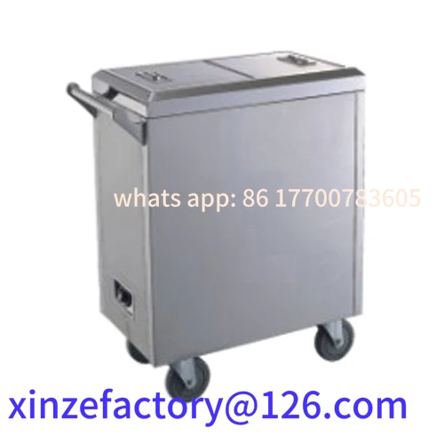 Customizable S096 Stainless Steel Kitchen Trolley Electric Towel Cart