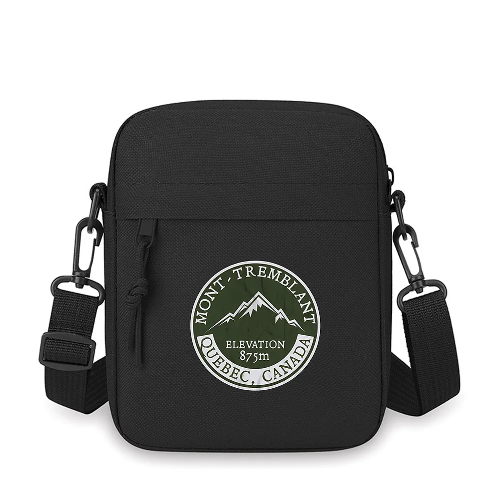 

Mountain range,Quebec Canada Elevation Men Crossbody Bag Single Shoulder Women Cartoon Anime Film Printing Design Unisex