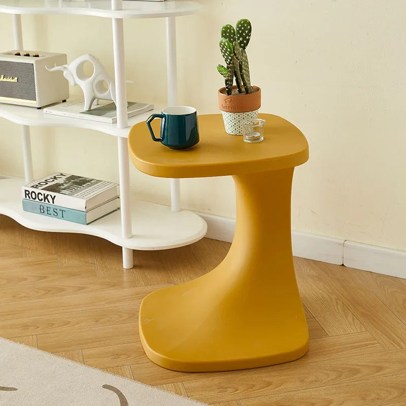 

Freeform Minimalist Accent Table, Sofa & Small Spaces, Organic-Shaped End Table with Light Luxury Style Luxury Coffee Table