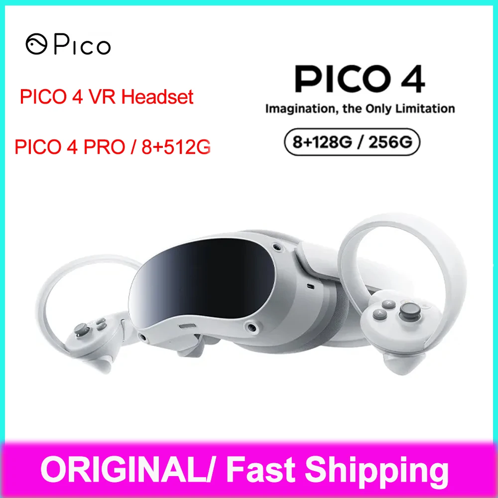 PICO 4 VR Headset Support Eyes Tracking Facial Expression Capture 6Dof All-in-one Pico4 Pro VR Headset Virtual Reality Headset