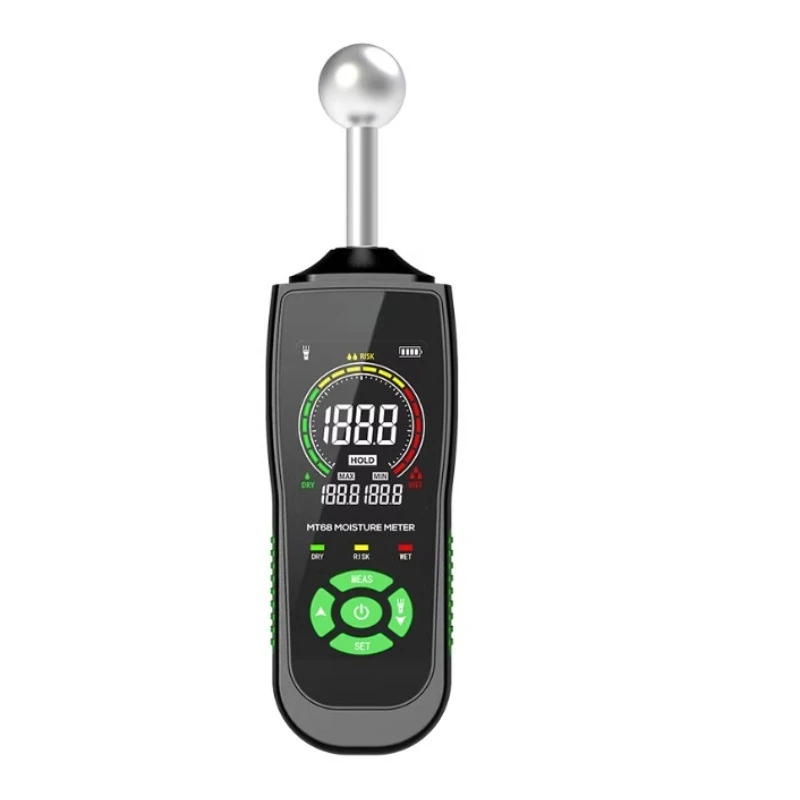 MT68 High Precision Inductive Wood Moisture Tester Cement Wall Tile Moisture Meter Carton Moisture Tester